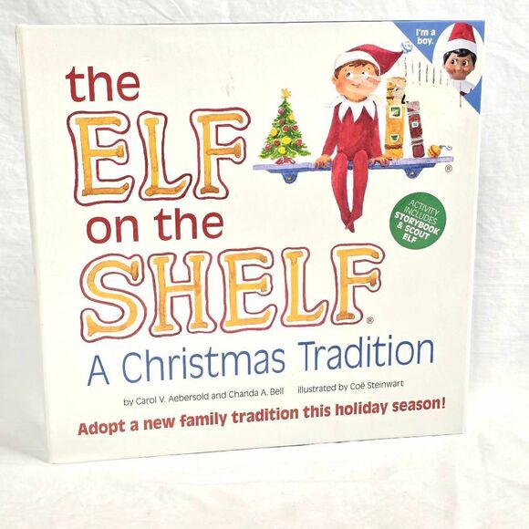 Elf on the Shelf Set Book & Scout Elf Original Boxed - Picture 1 of 5